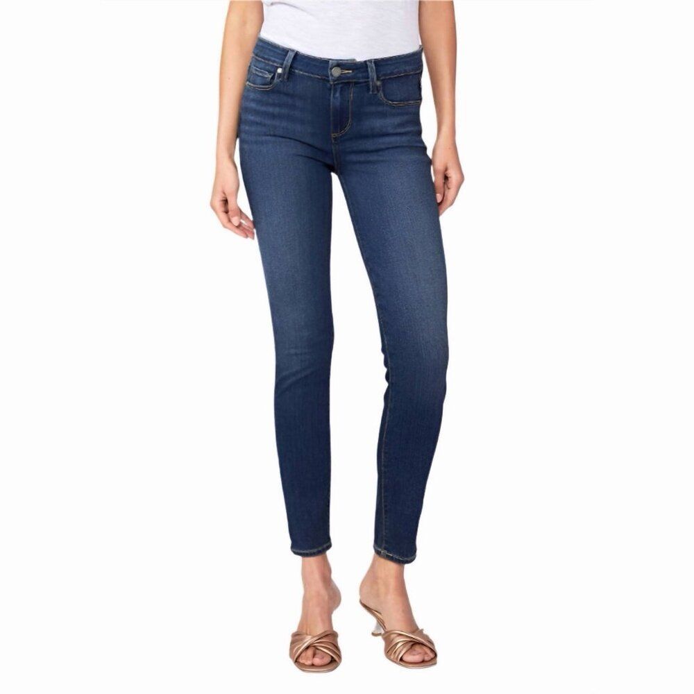 PAIGE Verdugo Ankle Jeans Womens 27 Nottingham Medium Blue Wash Stretch Denim